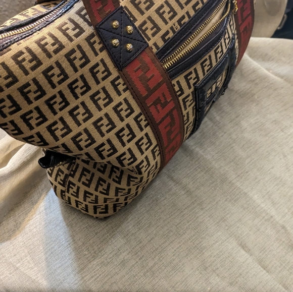 Fendi canvas shoulder bag - Picture 2 of 6